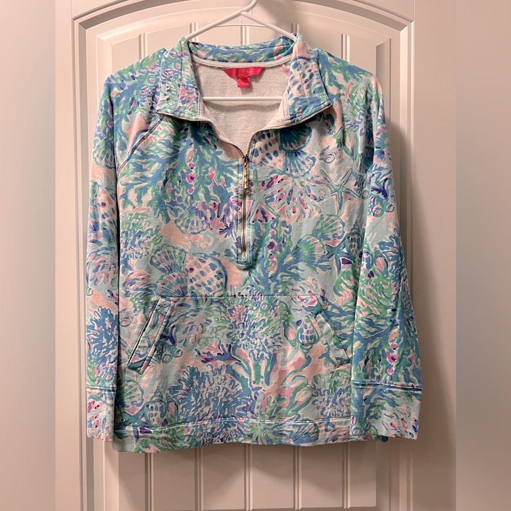 Lily Pulitzer Half Zip Popover size M
